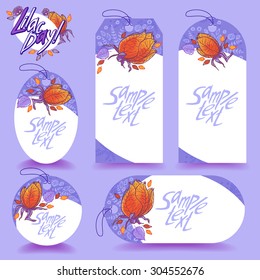 Lilac day. Vector artwork for design.