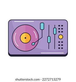 lilac dj console player icon