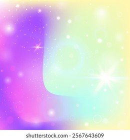 Lilac Fantasy Gradient. Purple Magic Hologram. Fairy Background. Holographic Cosmic Mesh. Pink Universe Invitation. Unicorn Pattern. Rainbow Backdrop. Neon Unicorn Pattern.