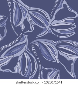 lilac flowers on a dark background handmade