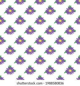 Flores de lámina sobre fondo blanco.Patrón vectorial para textiles, fondo, papel de embalaje, papel pintado, fondo.