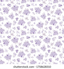 Lilac Blumen nahtloses Muster-Design