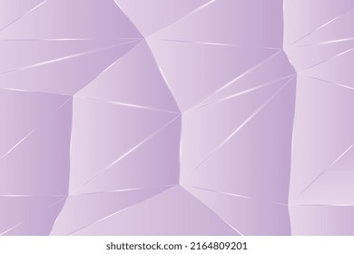Lilac geometric texture with gradient contour lines background. Abstract luxury polygon illustration for card, app, web, and presentation
