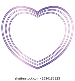 Lilac gradient frame on the white background.