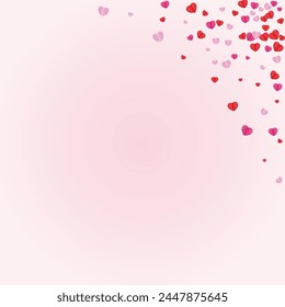 Lilac Heart Background Pink Vector. Cut Backdrop Confetti. Fond Romantic Pattern. Purple Confetti February Illustration. Tender Folded Frame.