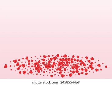 Lilac Heart Background Pink Vector. Elegant Texture Confetti. Fond Decor Pattern. Pinkish Confetti Present Backdrop. Red Random Frame.