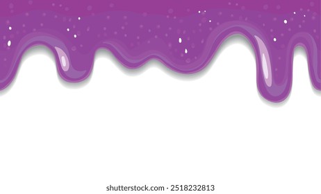 Compota de Lilás. Gotas de Lilac Slime em um fundo branco.