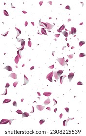 Lilac Leaf Nature Vector White Background Banner. Tree Leaves Concept. Forest Foliage Falling Design. Solar Wind Pattern.