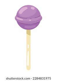 lilac lollipop candy sweet icon