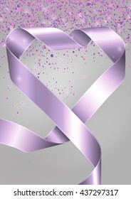 Lilac luxury satin ribbon with dots
Empty for your text and ideas
