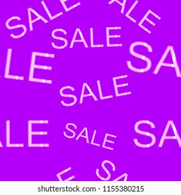 Lilac neon seamless pattern sale. shopping background. Vector texture for the background, banners for the online store. Seamless pattern for promo and advertising.