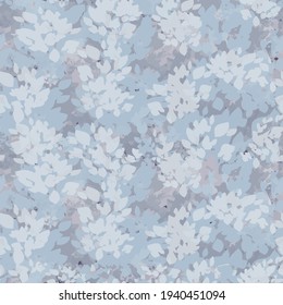 Lilac pastel seamless pattern with abstract leaves. Vector illustration, nature background for wrapping, textile, greeting or wedding design.