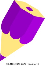 lilac pencil illustration