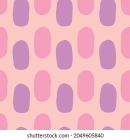 Lilac Pink free hand organic shapes seamless design. Versatile pattern great for all surfaces such as baby clothings, children bedroom wallpaper, textiles and product packaging.  
