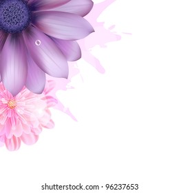 Lilac And Pink Gerbers