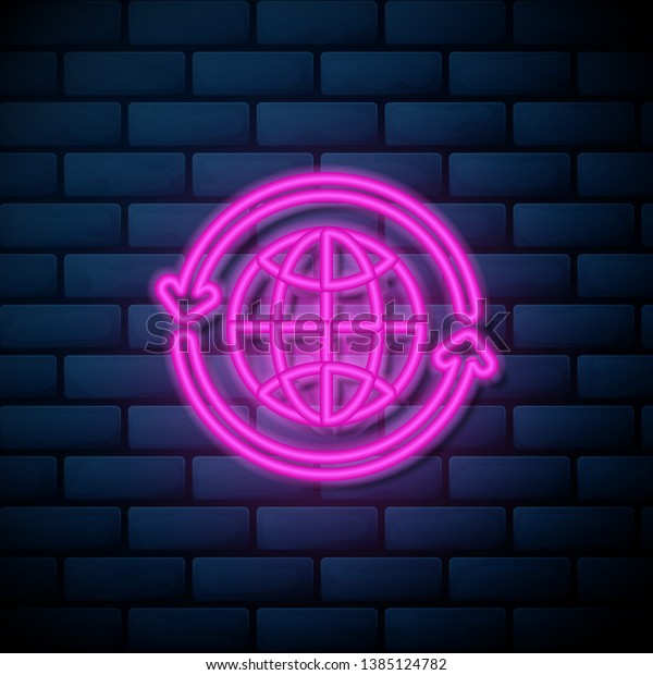 Lilac pink neon sign on brick wall Delivery\
transparent icon