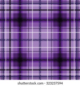 Lilac plaid fabric.