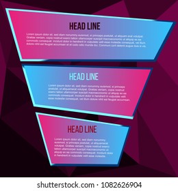 
lilac polygon background for text
