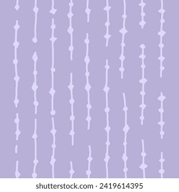 lilac; purple; violet; lavender background with brush texture effect, weave plaid style fine broken lines. Irregular check repeat pattern. Square diagonal shape, grunge noise texture, distortion