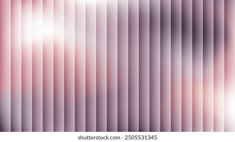 Lilac reeded glass 3D background. Glassmorphism colorful transparent ribbed glass texture.