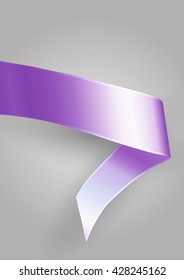 Lilac satin ribbon