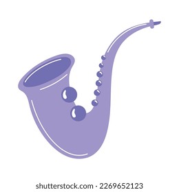 lilac saxophone instrument musical icon