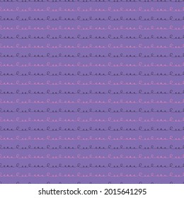 
Lilac nahtloser Hintergrund mit einem doodlen Bild