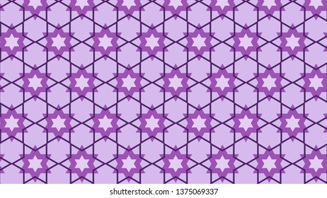 Lilac Seamless Stars Pattern Background Graphic