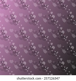 lilac shadow background with hearts