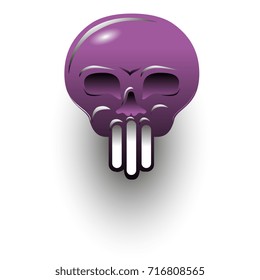 lilac skull