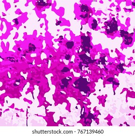 Lilac and lilac spots on a pink background