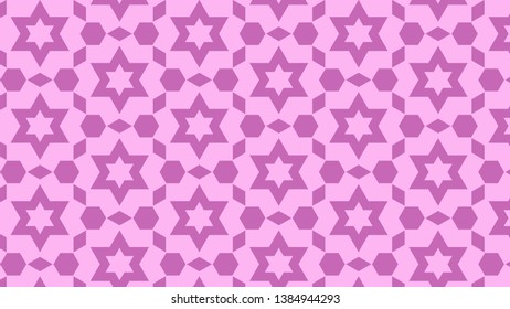 Lilac Star Background Pattern Illustrator