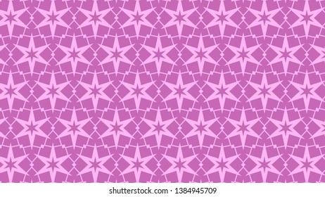 Lilac Stars Pattern Background Vector Art