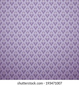 Lilac vector seamless pattern (with square swatch). Endless texture for elegant dream wallpaper, pattern fill, web page background, surface texture. Abstract ornament. Oriental shapes.