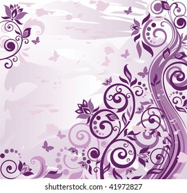 Lilac vintage card