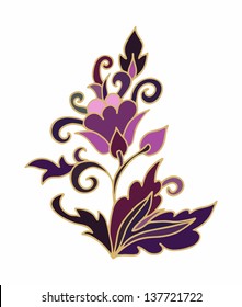 Lilac- violet decorative flower 