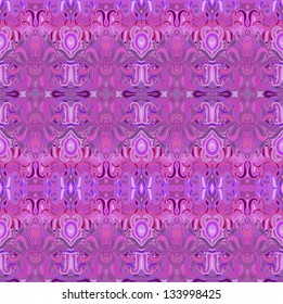 Lilac - violet seamless abstract texture with woven abstract forms 