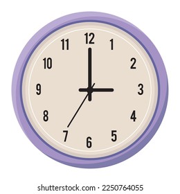 lilac wall watch time icon