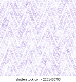 Lilac Watercolor-Dyed Effect Textured Ethnic Chevron Pattern