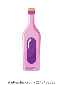 lilac wine drink bottle icon