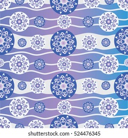 Lilac-blue snowflakes. Pattern. Design for fabrics, utensils, packaging for gifts