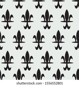 Lile de fleur seamless pattern print background