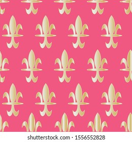 Lile de fleur seamless pattern print background