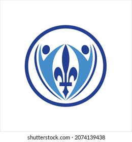 ABSTRACTO DE PLANTILLA DE VECTOR DE LOGOTIPO DE LOS LILÍES
