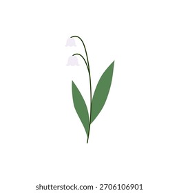 lili do vetor flores do vale logotipo