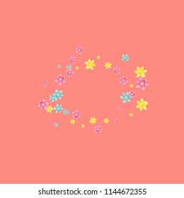 Lilies multicolored on a pink background. Background with tropical flowers.