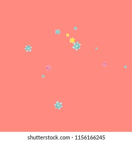 Lilies multicolored on a pink background. Background with tropical flowers.