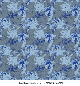 Lilies seamless pattern