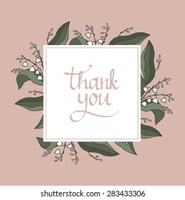 lilies of the valley vector pattern
