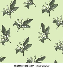 lilies of the valley vector pattern